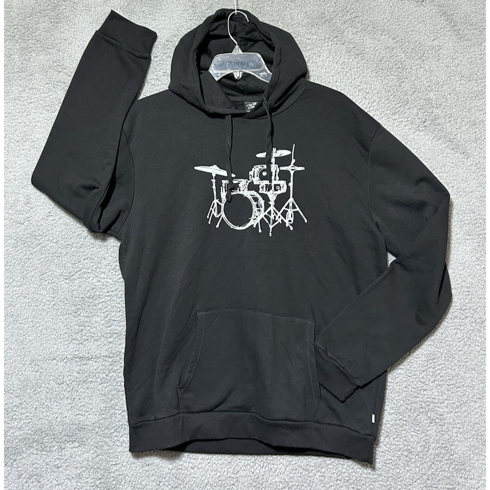 Drum Set Graphic Hoodie Mens Sz 2XL Zildjian‎ Ludwig Pearl Hit It Music Band